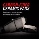 PowerStop Z23 Evolution Sport Carbon-Fiber Ceramic Brake Pads; Front Pair