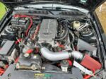 Aluminum Cold Air Intake with Red Filter and Heat Shield; Silver - Image 3