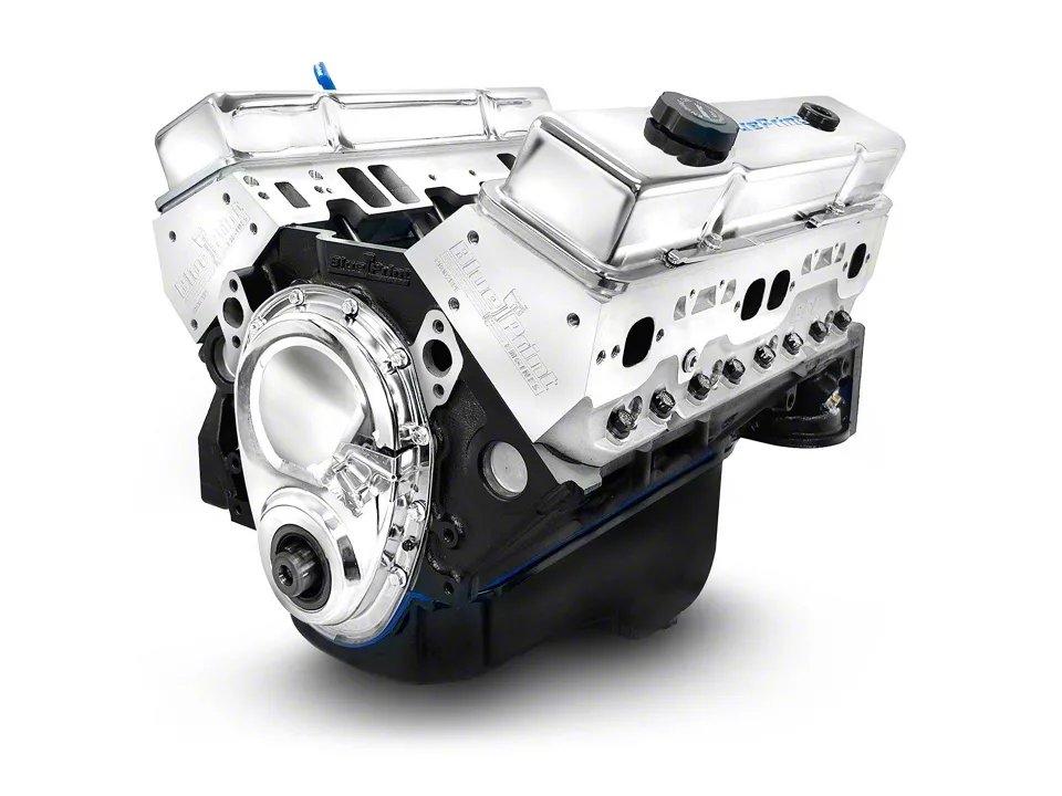 2026/07/1001655689-1.jpg BluePrint Engines Small Block Chevy 383 C.I. 436 HP Long Block Crate Engine - Image 1