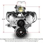 BluePrint Engines ProSeries LS BPE Block 427 C.I. 655 HP Deluxe Dressed Fuel Injected Crate Engine with Polished Pulley Kit
