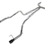 Pypes True Dual Mid-Muffler Cat-Back Exhaust System with Black Tips