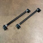 Premium GT4 Splitter Rods; 12-Inch; Black Cerakote Finsh