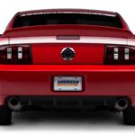 SEC10 Rear Decklid Decal; Silver
