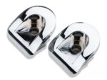 SpeedForm Modern Billet Door Lock Bezel; Chrome - Image 2