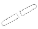 SpeedForm Modern Billet Steering Wheel Button Bezels; Chrome - Image 2