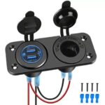 Dual QC 3.0 USB Charger Cigarette Lighter Socket