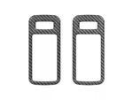 Door Handle Surround Accent Trim; Domed Carbon Fiber - Image 2