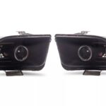 Raxiom 2010 Style LED Halo Headlights; Black Housing; Smoked Lens