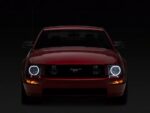 LED Halo Factory Style Headlights; Matte Black Housing; Smoked Lens