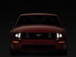 Light Bar DRL Projector Headlights; Matte Black Housing; Clear Lens - Image 2