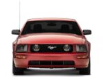 Light Bar DRL Projector Headlights; Matte Black Housing; Clear Lens