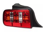 Raxiom Coyote Tail Lights; Chrome Housing; Red/Clear Lens