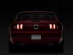 White Light Bar LED Tail Lights; Black Housing; Clear Lens - Image 3