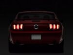 White Light Bar LED Tail Lights; Black Housing; Clear Lens