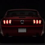 White Light Bar LED Tail Lights; Black Housing; Clear Lens