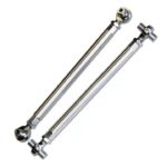 J&M Adjustable Aluminum Rear Lower Control Arms; Red