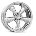 Staggered Deep Dish Bullitt Chrome 4-Wheel Kit; 20x8.5/20x10; 38mm Offset