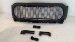 RedRock Baja Upper Replacement Grille with LED Lighting; Black (21-23 F-150, Excluding Raptor & Tremor)