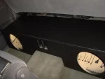 Dual 12-Inch Under Rear Seat Ported Subwoofer Box; Poly Coated - Image 5