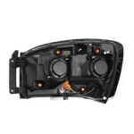 06-08 Dodge Ram ALPHAREX NOVA-Series LED Projector Headlights Alpha-Black - Image 2