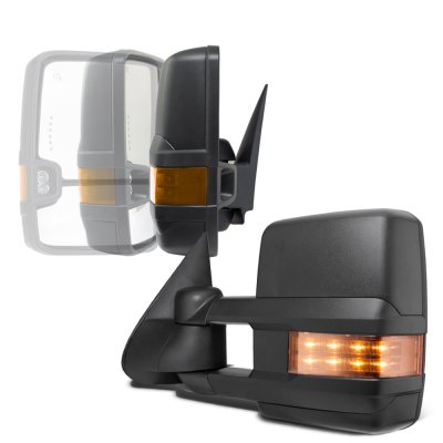 15686786541539537592 Chevy Silverado 2003-2006 Power Folding Towing Mirrors LED Lights - Image 1