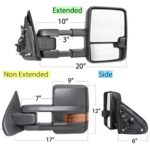 Chevy Silverado 2003-2006 Power Folding Towing Mirrors LED Lights - Image 3